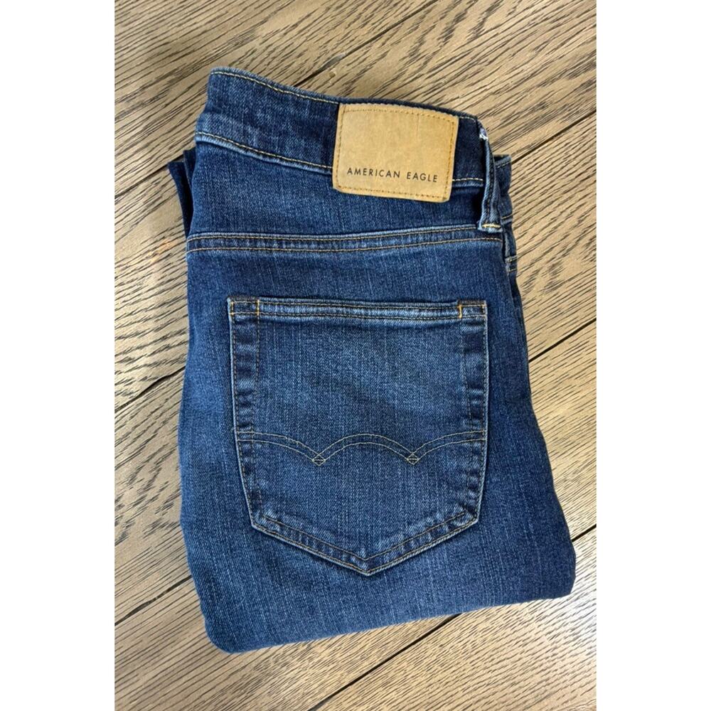 American Eagle AE Blue Jeans Men’s Size 29X32 Athletic Straight - Picture 9 of 11